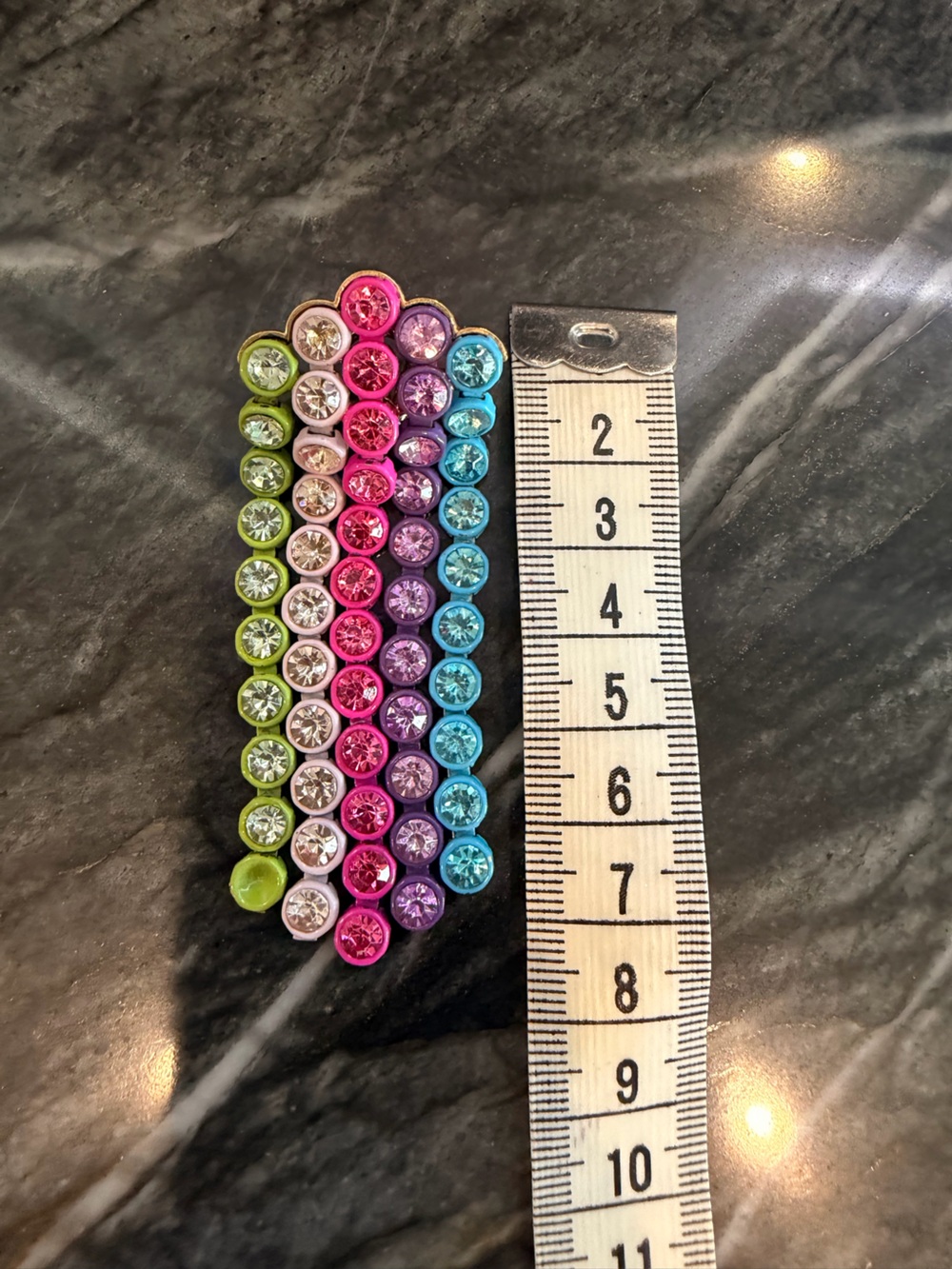 Multicolor Rhinestone Waterfall Statement Earrings - Picture 2 of 3